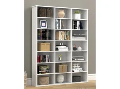 Móvel De Arrumação|VCM Madeira CD DVD Prateleira Estante Media Shelf Room Divider Decoração Prateleira Megosa M (Branco) Multicor