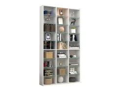 Móvel De Arrumação|VCM Madeira CD DVD Prateleira Estante Sala Divisor Decoração Prateleira Vidro Zilas XL (Branco) Multicor