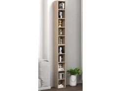 Móvel De Arrumação|VCM Madeira CD DVD Stand Estante de Armazenamento Prateleira Decoração Prateleira Megosa S (Sonoma Oak) Multicor