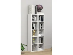 VCM Madeira CD DVD Stand Armazenamento Prateleira Estante Decoração Prateleira Megosa S (Branco)^ Móvel De Arrumação