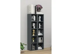 Móvel De Arrumação*VCM Madeira CD DVD Stand Estante de Armazenamento Prateleira Decoração Prateleira Megosa S (Antracite) Multicor