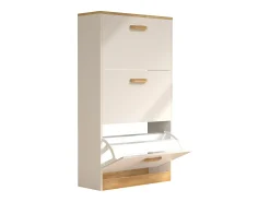 Móvel De Arrumação|Sapateira|VCM Madeira Prateleira Kipper Sapato Prateleira Sapato Sapato Tipper 3 Flaps Halom M (Branco) Multicor