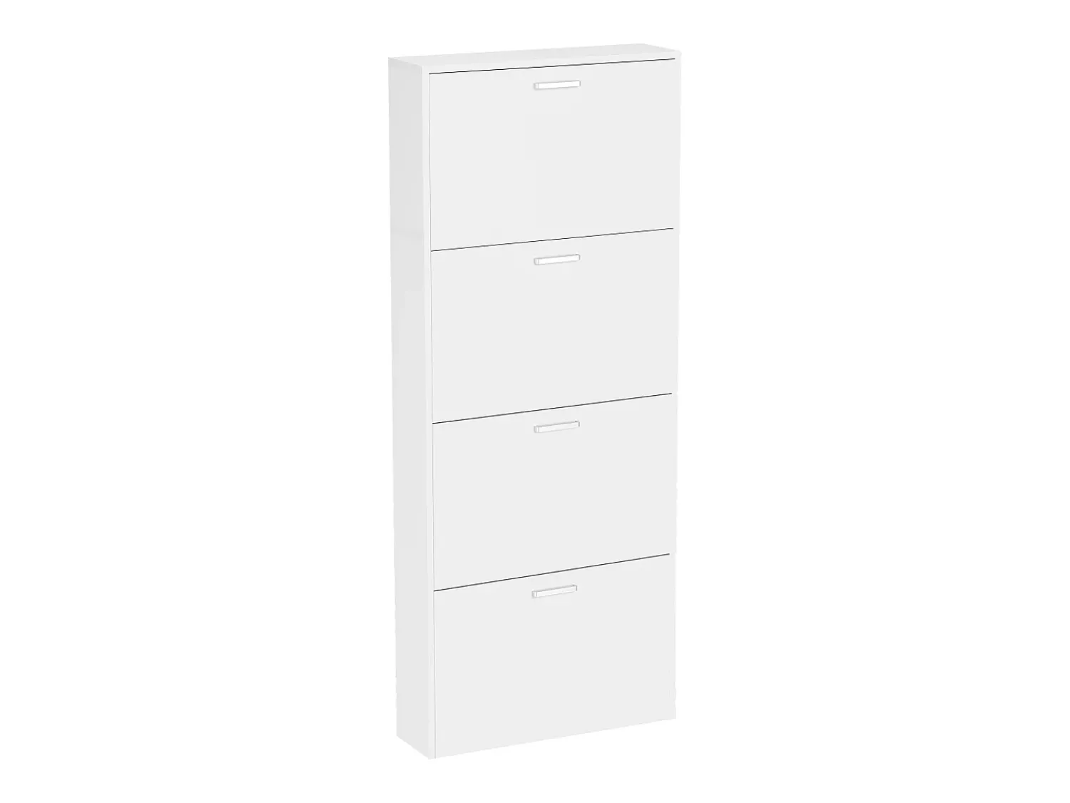 VCM Madeira Prateleira Kipper Sapato Sapato Sapato Sapato Tipper 4 Sulos L Branco