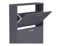 VCM Madeira Prateleira Kipper Sapato Sapato Sapato Sapato Tipper 3 Sulos M (Antracite) Preto