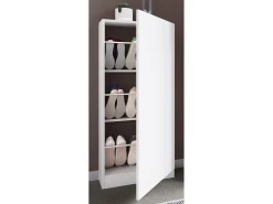 VCM Madeira Shoe Cabinet Sapato Commode Sapato Prateleira Sapato Stand Fulisa L (Branco)^ Móvel De Arrumação|Sapateira