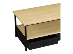 Mesa De Apoio*VCM Madeira Sofatic Mesa de Café Sala de Estar Mesa Mesa Lateral Prateleira Flonila (Carvalho Mel) Castanho