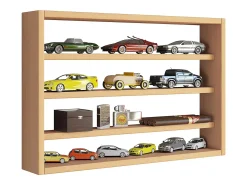 Best VCM prateleira pendurada | Dimensões aprox. A. 40 x L. 60 x P. 10 cm | Moderno e de poupança de espaço | Prateleira de parede - Osado M (Beech) Multicor