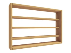 Best VCM prateleira pendurada | Dimensões aprox. A. 40 x L. 60 x P. 10 cm | Moderno e de poupança de espaço | Prateleira de parede - Osado M (Beech) Multicor