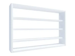 Vitrina*VCM prateleira pendurada | Dimensões aprox. A. 40 x L. 60 x P. 10 cm | Moderno e de poupança de espaço | Prateleira de parede - Osado M (Branco) Multicor
