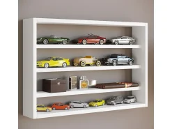 Vitrina*VCM prateleira pendurada | Dimensões aprox. A. 40 x L. 60 x P. 10 cm | Moderno e de poupança de espaço | Prateleira de parede - Osado M (Branco) Multicor