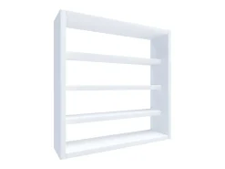 Hot VCM prateleira pendurada | Dimensões aprox. A. 40 x L. 40 x P. 10 cm | Moderno e de poupança de espaço | Prateleira de parede - Osado S (Branco) Multicor