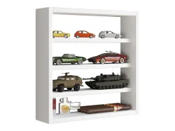 Hot VCM prateleira pendurada | Dimensões aprox. A. 40 x L. 40 x P. 10 cm | Moderno e de poupança de espaço | Prateleira de parede - Osado S (Branco) Multicor
