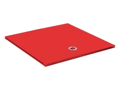 Hot VCM Set of 4 Folding Box | Caixa dobrável Caixa de tecido | Caixa dobrável | Dimensões aprox. A. 28 x L. 27 x P. 27 cm | Prateleira - Boxas (Vermelho) Multicor