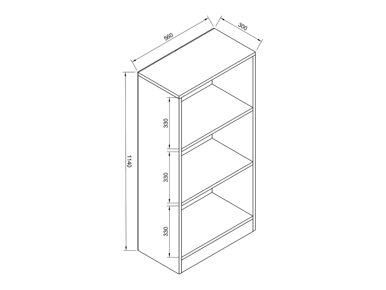 Prateleira|VCM Suporte de armazenamento de madeira Prateleira Estante Decoração Livros Stand Shelf Dilos M 3-fold (Antracite) Multicor