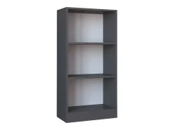 Prateleira|VCM Suporte de armazenamento de madeira Prateleira Estante Decoração Livros Stand Shelf Dilos M 3-fold (Antracite) Multicor