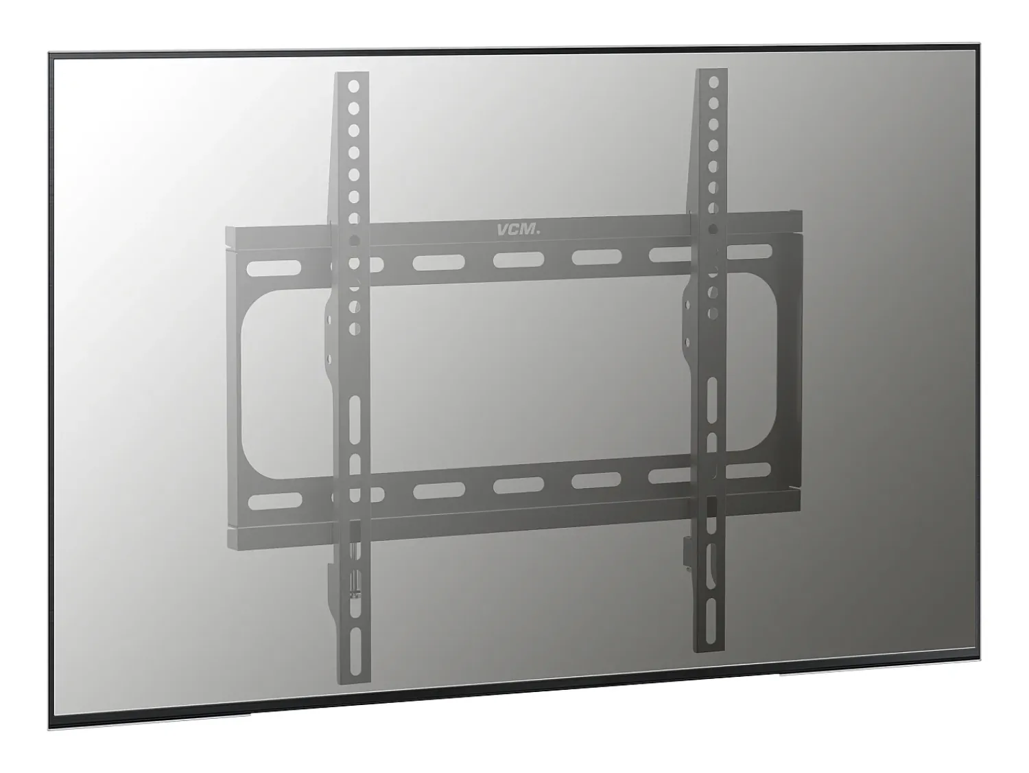 Outlet VCM Universal TV Wall Mount 26-55 polegadas até 25 kg | VESA até o máximo 400x400 | Suporte de TV com nível de água rígido | Fernseh Bracket FX400 Preto