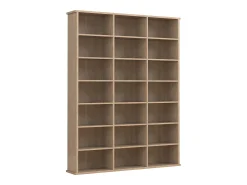 New VCM Wood CD DVD Prateleira Estante Media Shelf Room Divider Decoração Prateleira Megosa M (Sonoma Oak) Multicor