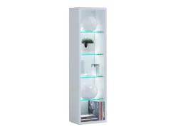 Móvel De Arrumação*VCM Wood CD DVD Shelf | Estante | Armazenamento | Dimensões A. 77 x L. 21 x P. 14 cm | Stand Shelf - Rasato L (Branco) Multicor