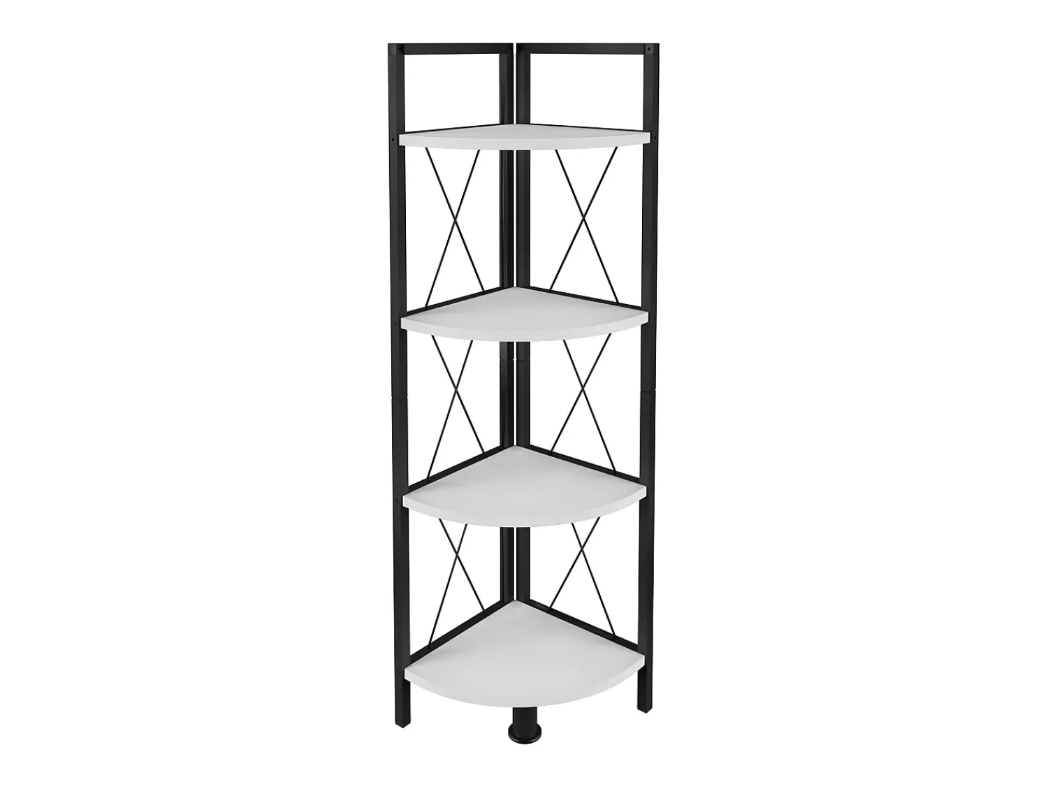 Sale VCM Wood Metal Corner Shelf Storage Stand Prateleira Estante Decoração Livros Stand Shelf Insasi 4 (Branco) Multicor