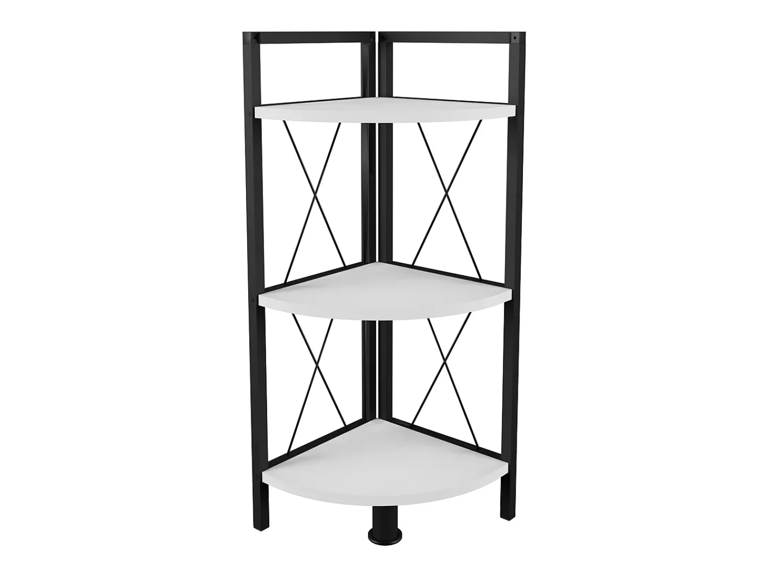 Prateleira*VCM Wood Metal Corner Shelf Storage Stand Prateleira Estante Decoração Livros Stand Shelf Insasi 2 (Branco) Multicor