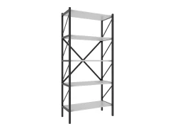 Prateleira|VCM Wood Metal Storage Stand Prateleira Estante Decoração Livros Stand Shelf Insasi 5 (Branco) Multicor