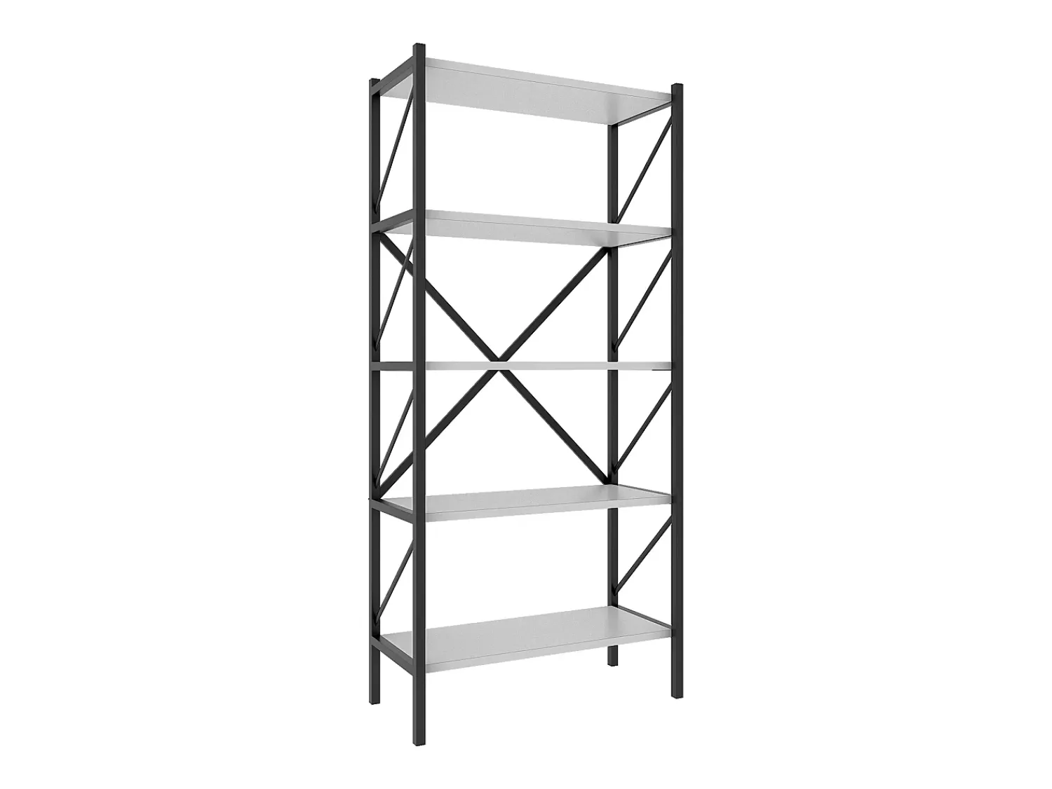 Prateleira|VCM Wood Metal Storage Stand Prateleira Estante Decoração Livros Stand Shelf Insasi 5 (Branco) Multicor