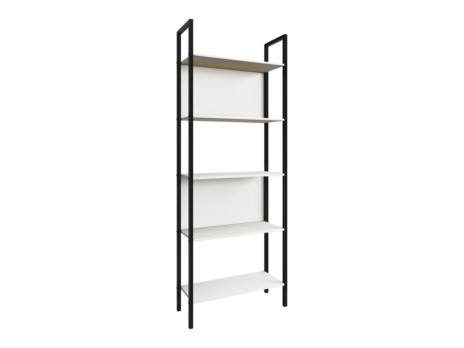 VCM Wood Metal Storage Stand Prateleira Estante Decoração Livros Stand Shelf Flakos 5 (Branco)^ Prateleira