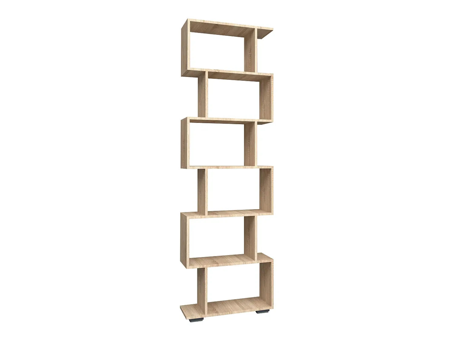 Prateleira*VCM Wood Room Divider Stand Shelf Bookshelf Decoração Livros 6 compartimentos Stand Shelf Palusa L (Sonoma Oak) Multicor