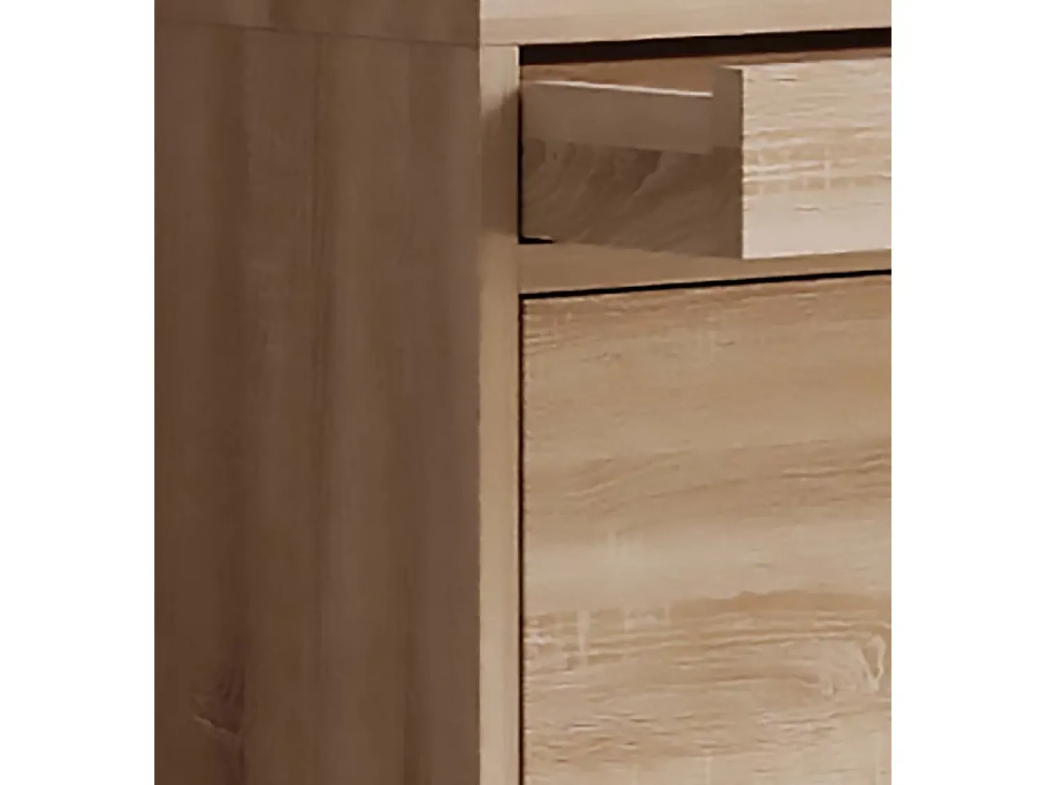 VCM Wood Shoe Cabinet | Dimensões: A. 91 x L. 59 x P. 22 cm | 2 flaps | gaveta estreita | prateleira prática - Sipos M (Sonoma oak (Sägerau))^ Móvel De Arrumação|Sapateira