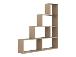VCM Wood Stand Stair Shelf Stepped Shelf Shelf Room Divider Bookshelf Dubila L (Sonoma Oak)^ Prateleira