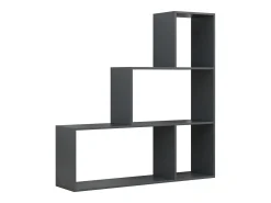 Prateleira*VCM Wood Stand Stair Shelf Stepped Shelf Shelf Room Divider Bookshelf Dubila M (Anthracite) Multicor