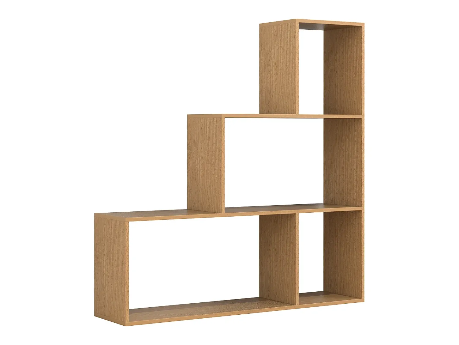 Prateleira*VCM Wood Stand Stair Shelf Stepped Shelf Shelf Room Divider Bookshelf Dubila M (Beech) Multicor
