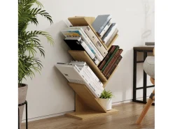 Prateleira|VCM Wood Storage Stand Shelf Bookshelf Decoração Livros Stand Shelf Nulis L (Honey Oak) Castanho
