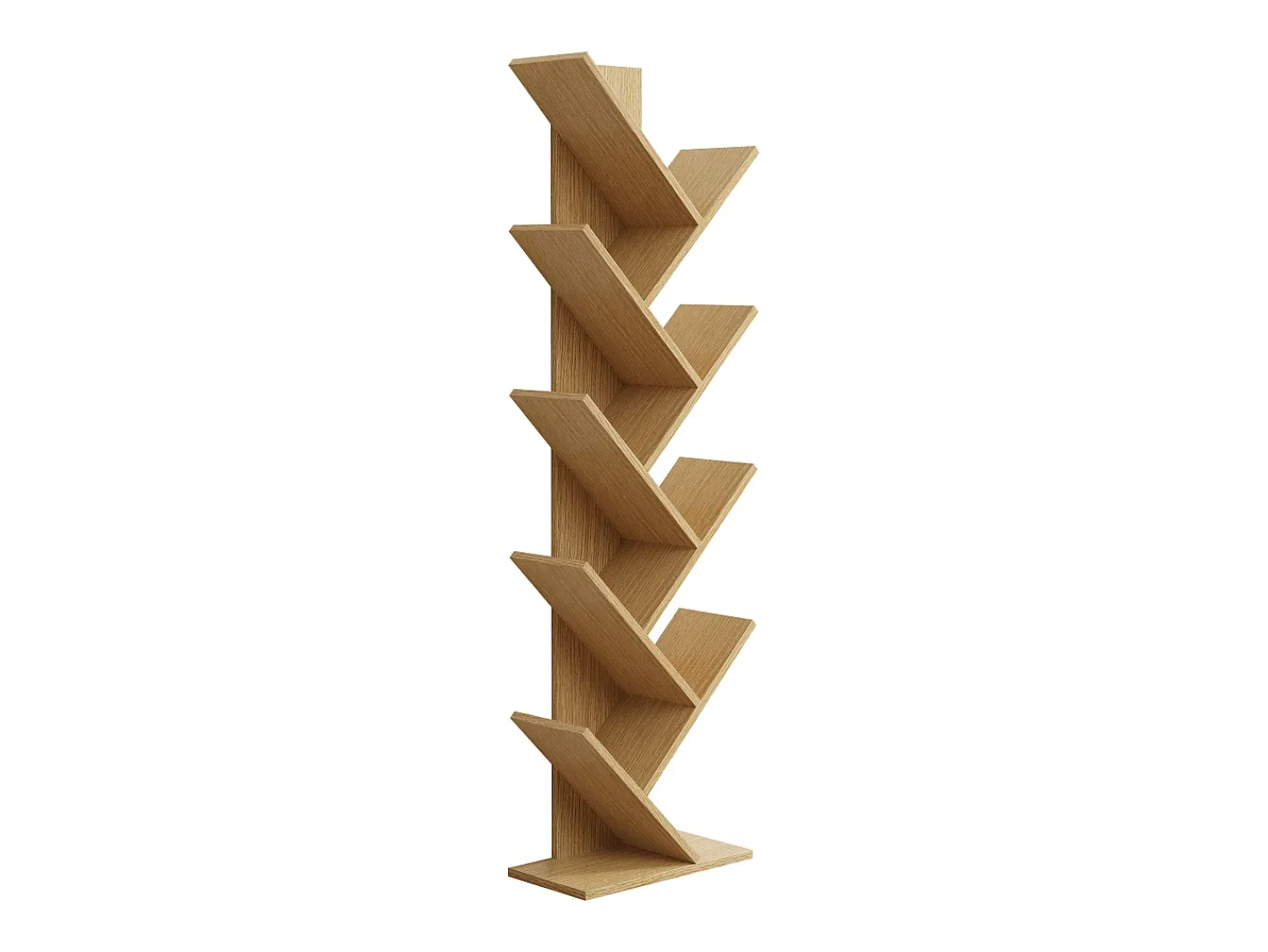 Acessórios De Arrumação|VCM Wood Storage Stand Shelf Bookshelf Decoração Livros Stand Shelf Nulis XL (Honey Oak) Castanho