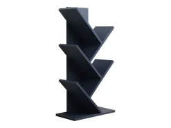 Prateleira*VCM Wood Storage Stand Shelf Bookshelf Decoração Livros Stand Shelf Nulis L (Anthracite) Preto