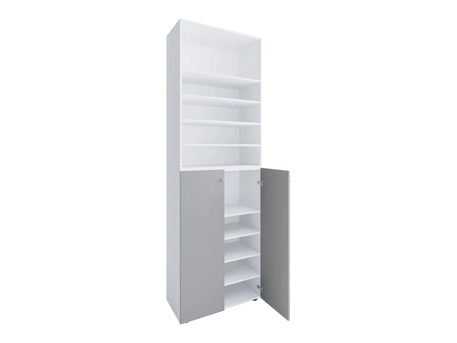 VCM XL Madeira Grande Sapato Gabinete Prateleira Grandes Botas BoardFurniture Lona 10 Compartimentos (Branco / Cinza)^ Móvel De Arrumação|Sapateira
