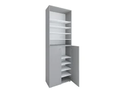 VCM XL Madeira Grande Sapato Gabinete Prateleira Grandes Botas BoardFurniture Lona 10 Compartimentos (Cinza)^ Móvel De Arrumação|Sapateira
