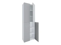 Sale VCM XL Madeira Grande Sapato Gabinete Prateleira Botas Grandes BoardFurniture Lona 6 Compartments Turning Doors (Branco / Cinza) Multicor