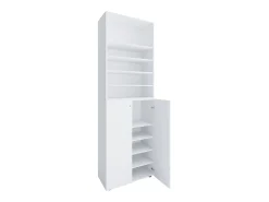 VCM XL Madeira Grande Sapato Gabinete Prateleira Grandes Botas Móveis de Piso Lona 10 Compartimentos (Branco)^ Móvel De Arrumação|Sapateira