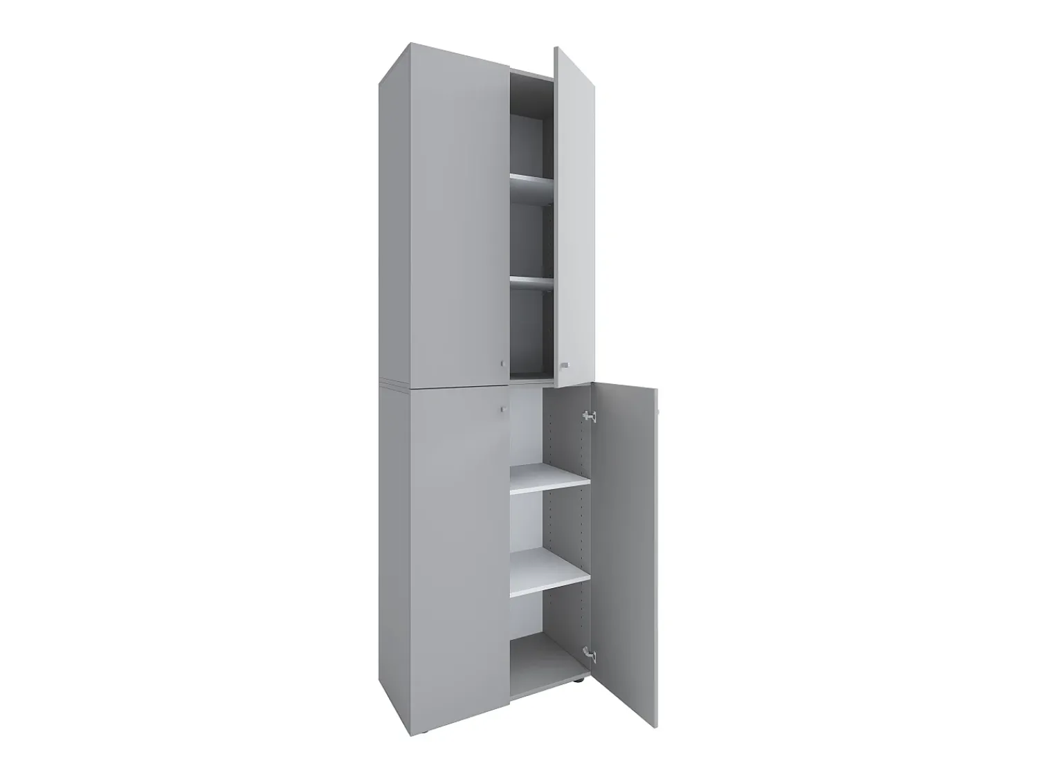 Móvel De Arrumação|Sapateira*VCM XL Madeira Grande Sapato Gabinete Prateleira Grandes Botas Mobiliário de Piso Lona 6 Compartimentos Turning Doors (Cinza) Multicor