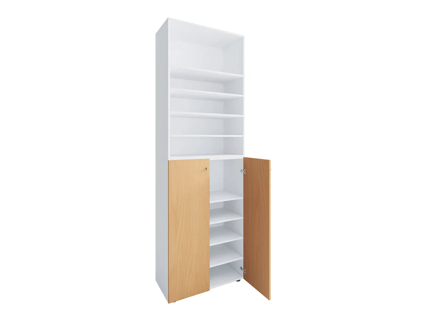 VCM XL Madeira Grande Sapato Gabinete Prateleira Botas Grandes BoardFurniture Lona 10 compartimentos (Branco / Faia)^ Móvel De Arrumação|Sapateira