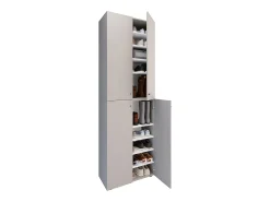 Discount VCM XL Madeira Grande Sapato Gabinete Prateleira Botas Grandes BoardFurniture Lona 10 Compartments Turning Doors (Cinza) Multicor