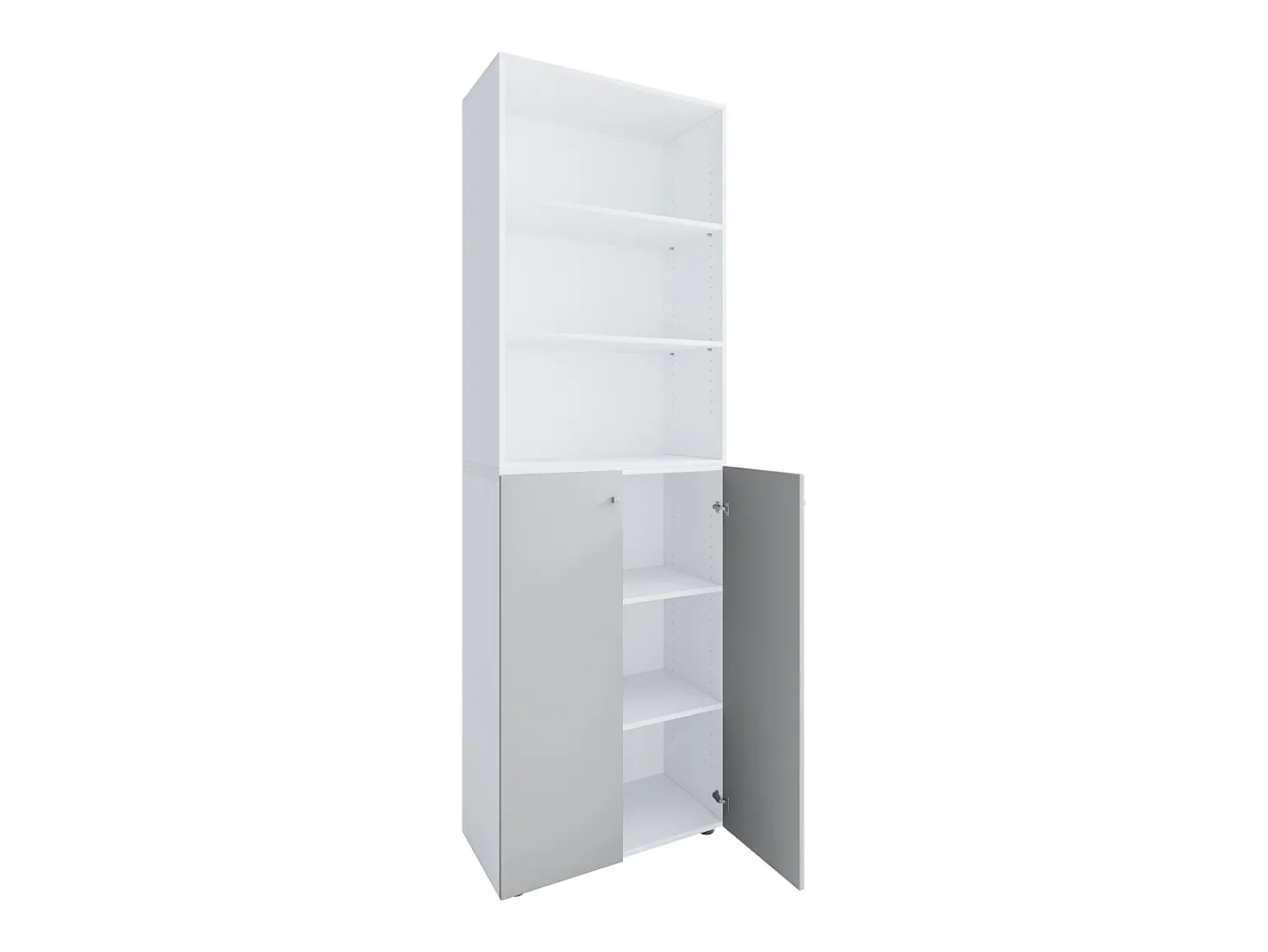 Outlet VCM XL Madeira Grande Sapato Armário Sapato Rack Botas Grandes Mobiliário de Piso Lona 6 Compartimentos (Branco / Cinza) Multicor