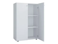 Discount VCM XL Madeira Grande Sapato Gabinete Prateleira Grandes Botas Piso Mobília Lona 3 Compartimentos (Branco) Multicor