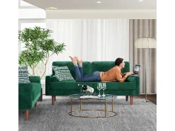DripeX Veludo e sofá de veludo sólido - 3 lugares - carga máxima 300kg - 176x78x85cm^ Sofá
