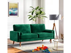 DripeX Veludo e sofá de veludo sólido - 3 lugares - carga máxima 300kg - 176x78x85cm^ Sofá