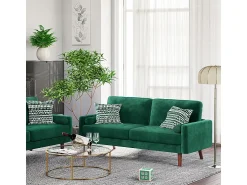 DripeX Veludo e sofá de veludo sólido - 3 lugares - carga máxima 300kg - 176x78x85cm^ Sofá