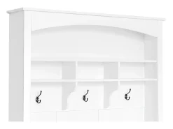 Hauss Spole Vestiário com banco, sapateira, 3 ganchos e arrumação aberta 120x40x190 cm^ Móvel De Entrada