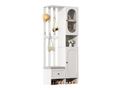 Sale Merax Vestiário com 2 roupeiros - 85 x 33,5 x 200 cm - conjunto de roupeiro + sapateira - aglomerado - Branco