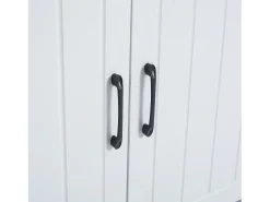 Móvel De Entrada*ModernLuxe Vestiário moderno - com cabideiro e armários para sapatos - com ganchos e gaveta - Branco